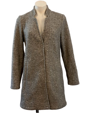Women's Vero Moda Grey Fleece Snap Front Jacket M